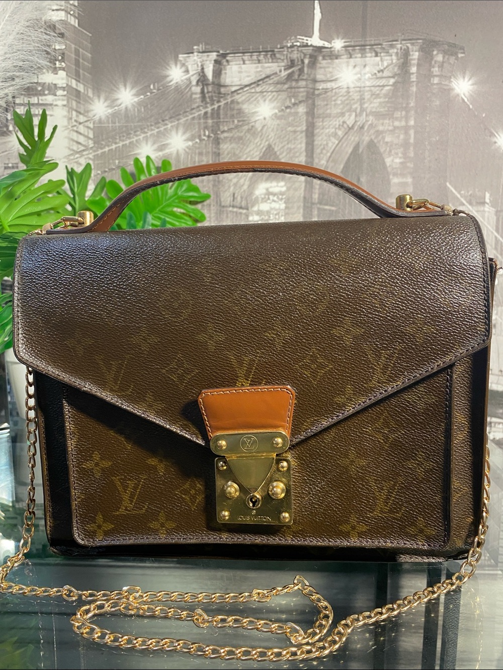 Authentic Rare Louis Vuitton Monogram Top Handle Bag - Picture 2 of 16